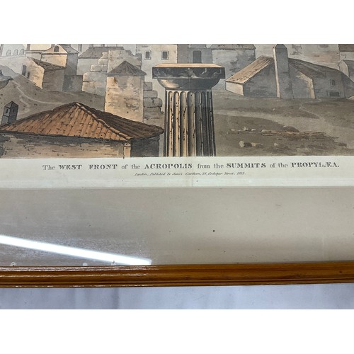 143 - VINTAGE FRAMED PRINT OF THE ACROPOLIS 16