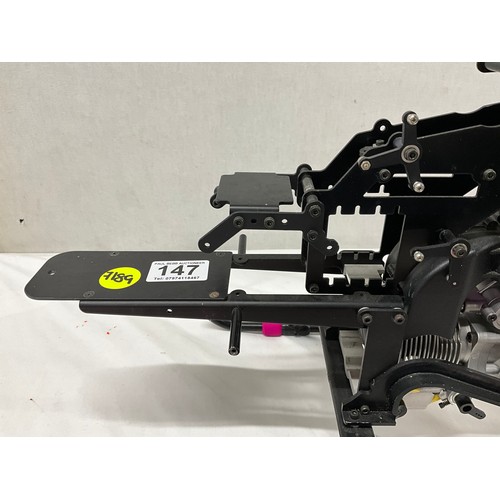 147 - HOBBY GRADE REMOTE CONTROL HELICOPTER FRAME AND ENGINE A/F
