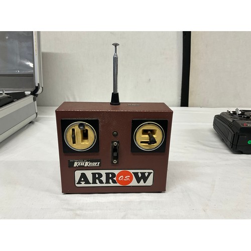 168 - BOX OF HOBBY GRADE REMOTE CONTROL UNITS INCLUDING JR PROPO X347