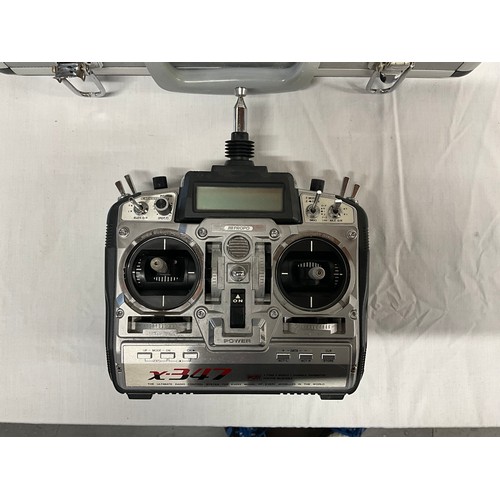 168 - BOX OF HOBBY GRADE REMOTE CONTROL UNITS INCLUDING JR PROPO X347