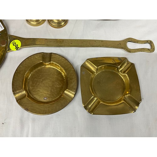 243 - COPPER SEIVE CHESTNUT ROASTER ETC