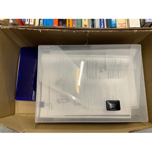 277 - 4 BOXES OF BOOKS MODEL BLUE PRINTS ETC