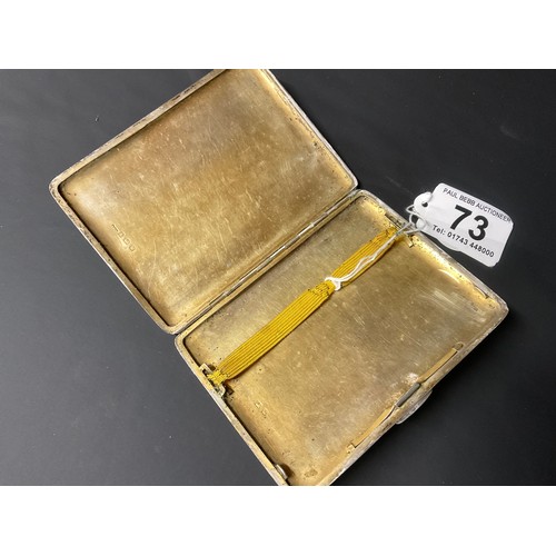 73 - HALLMARKED SILVER CIGARETTE CASE - BIRMINGHAM 1921 W170G