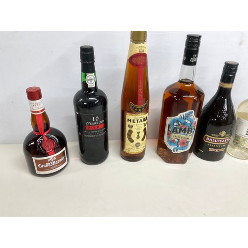79 - QTY OF ALCOHOL - GRANDMARMIER,GIN,PORT,RUM ETC