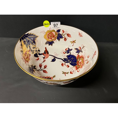 97 - LARGE COALPORT HONG KONG PATTER FRUIT BOWL DIA 10