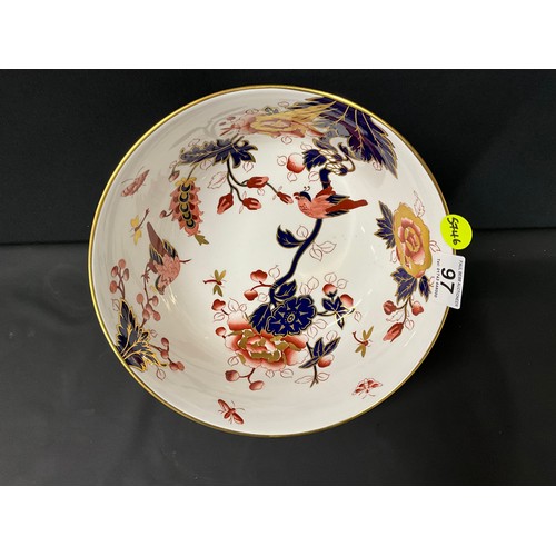 97 - LARGE COALPORT HONG KONG PATTER FRUIT BOWL DIA 10