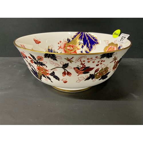 97 - LARGE COALPORT HONG KONG PATTER FRUIT BOWL DIA 10