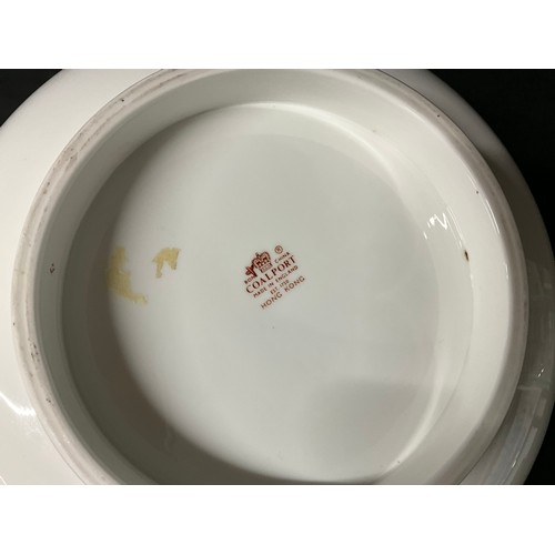 97 - LARGE COALPORT HONG KONG PATTER FRUIT BOWL DIA 10