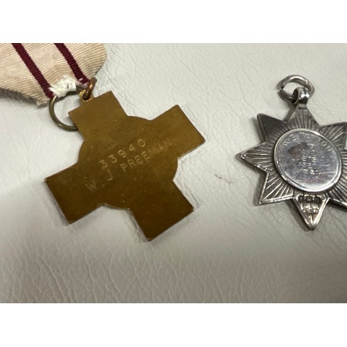 108 - COLLECTION OF MEDALS TO INCLUDE HALLMARK SILVER ROYAL ORDER OF BUFFALOS MEDAL, ENAMEL RED CROSS MEDA... 