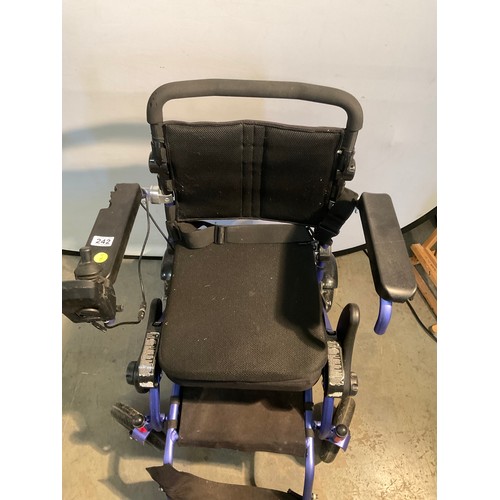 233 - MOTION HEALTH CARE ELECTRIC WHEEL CHAIR COMPLETE WITH CHARGER