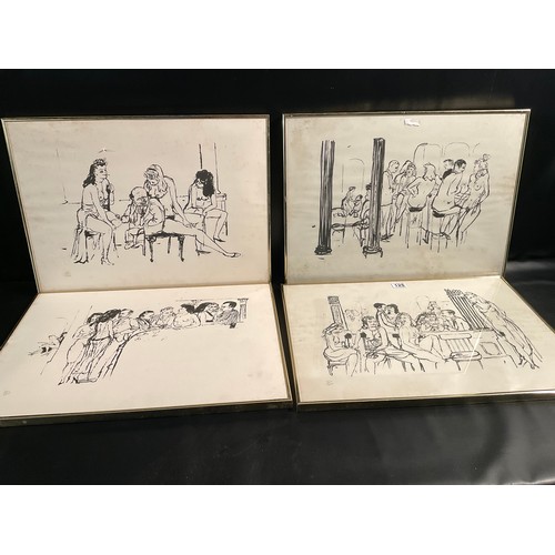 125 - 4 VINTAGE FRAMED LIMITED EDITION PRINTS 25