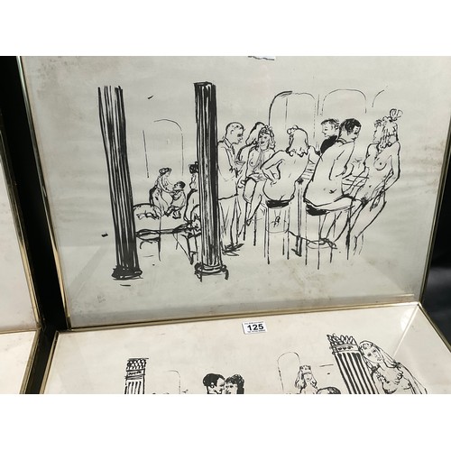 125 - 4 VINTAGE FRAMED LIMITED EDITION PRINTS 25