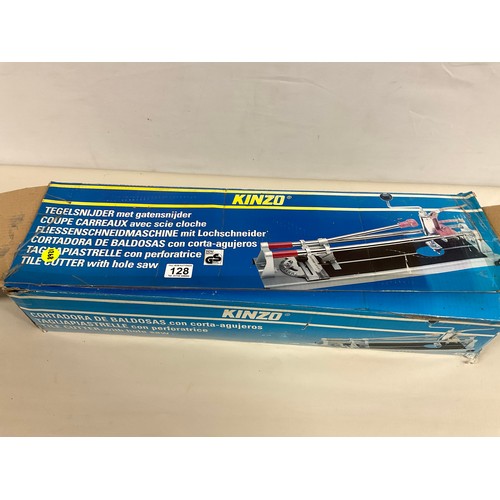 128 - BOXED KINZO TILE CUTTER WITH HOLE SAW