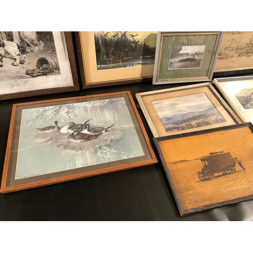 127 - QTY OF FRAMED PICTURES AND PRINTS A/F