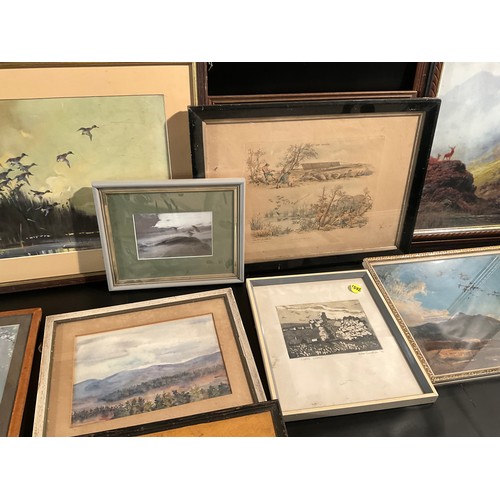 127 - QTY OF FRAMED PICTURES AND PRINTS A/F