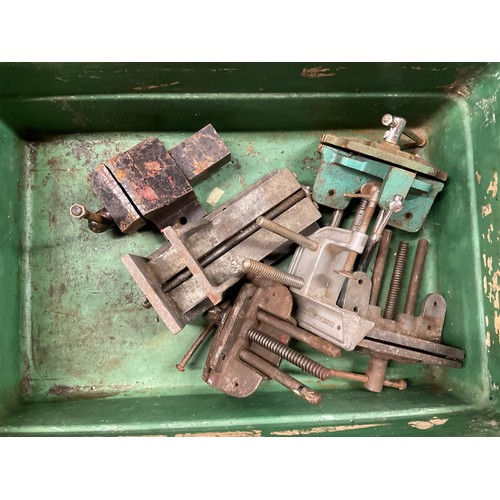 133 - 2 CRATES OF VINTAGE VICES TO INCLUDE WODEN, RECORD ETC