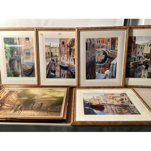 144 - QTY OF MODERN FRAMED PICTURES & PRINTS