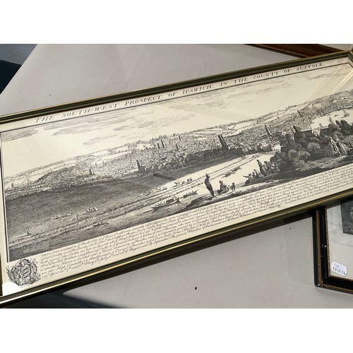 146 - QTY OF VINTAGE PICTURES AND PRINTS TO INCLUDE ETCHING OF RICHMOND COUNTY OF YORK