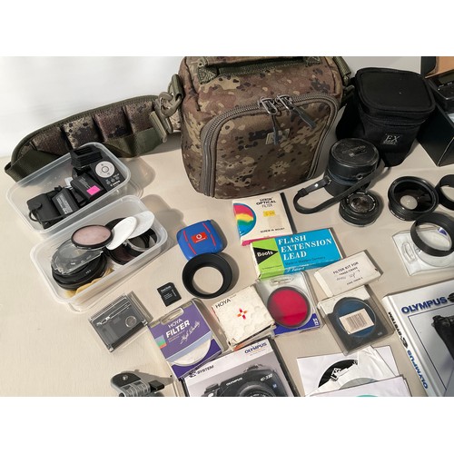 160 - PLASTIC CRATE TO INCLUDE CAMERA EQUIPMENT AND LENSES ETC