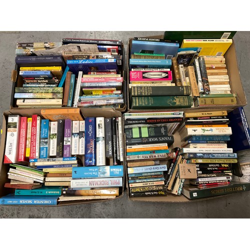 169 - 4 BOXES OF VINTAGE HARDBACK & PAPERBACK BOOKS