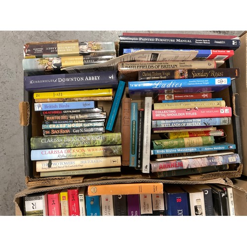 169 - 4 BOXES OF VINTAGE HARDBACK & PAPERBACK BOOKS