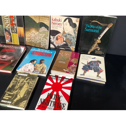 182 - BOX OF HARDBACK BOOKS - JAPAN RELATED