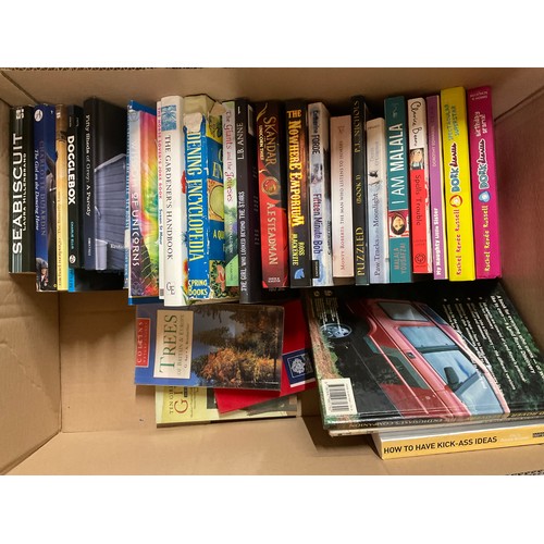 188 - 3 BOXES OF HARDBACK AND PAPERBACK BOOKS