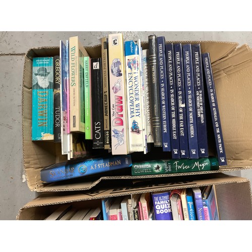 188 - 3 BOXES OF HARDBACK AND PAPERBACK BOOKS