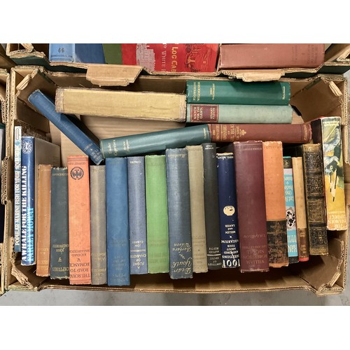 194 - 4 BOXES OF VINTAGE HARDBACK BOOKS