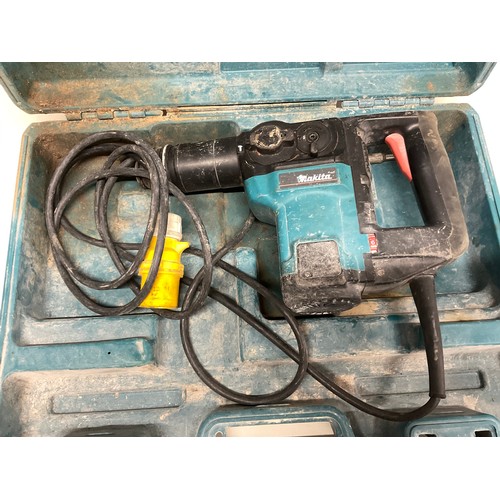 199 - CASED MAKITA 110V SDS DRILL