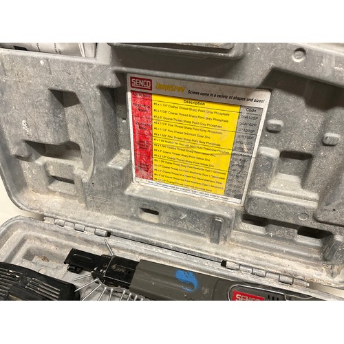 207 - CASED SENCO 18V CORDLESS ELECTRIC SCREWDRIVER WITH CHARGER AND SPARE BATTERY