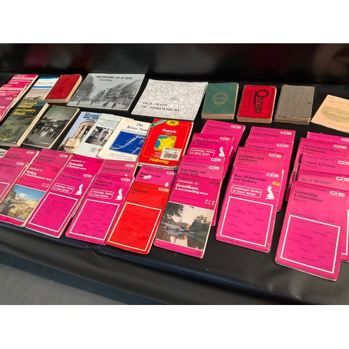 206 - BOX OF VINTAGE ORDNANCE SURVEY MAPS