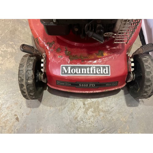 232 - MOUNTFIELD POWER DRIVE S460PD 46CM SELF PROPELLING PETROL LAWN MOWER WITH BRIGGS & STRATTION 148CC M... 