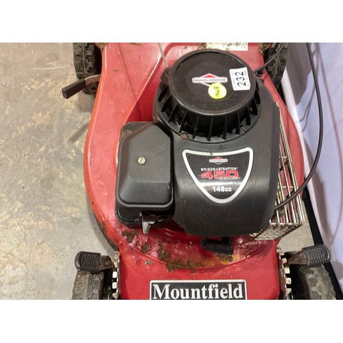 232 - MOUNTFIELD POWER DRIVE S460PD 46CM SELF PROPELLING PETROL LAWN MOWER WITH BRIGGS & STRATTION 148CC M... 