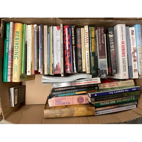 4 BOXES OF VINTAGE HARDBACK & PAPERBACK BOOKS