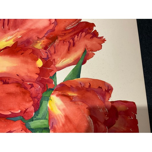 61 - UNFRAMED LARGE PIECE OF GARY BUKOVNIC ART WORK ENTITLED 