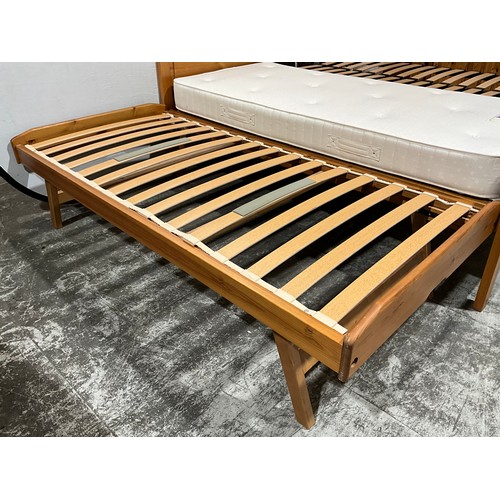 177 - PINE SINGLE BED WITH GUEST BED UNDERNEATH