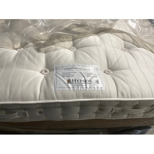 179 - 4FT 6 DOUBLE DRAWER DIVAN BED WITH ELITE POSTURE WOOL HYPNOS MATTRESS