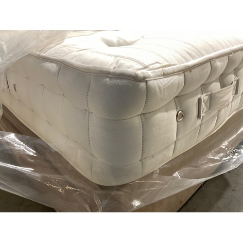 179 - 4FT 6 DOUBLE DRAWER DIVAN BED WITH ELITE POSTURE WOOL HYPNOS MATTRESS