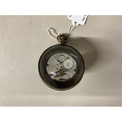 66 - VINTAGE OMEGA SPHERIAL/BALL MINIATURE CLOCK
