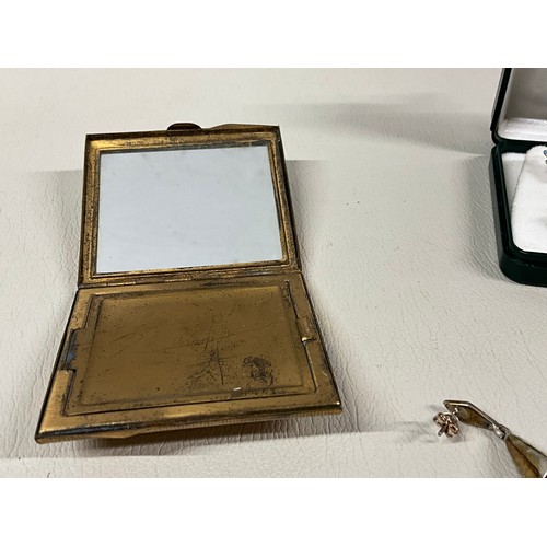 84 - STERLING SILVER & ENAMELLED BUTTERFLY BROOCH AND PAIR OF 925 AND ENAMELLED BUTTERFLY EARRINGS, ROYAL... 