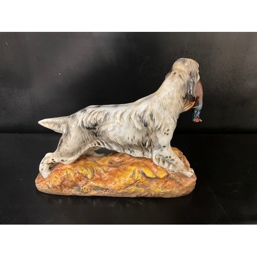 88 - VINTAGE ROYAL DOULTON FIGURE OF SPANIEL RETRIEVING PHEASANT HN2529 AS FOUND NEEDS RESTORATION L11