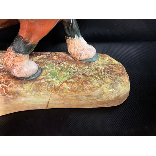 95 - VINTAGE ROYAL DOULTON SHIRE HORSE & FOAL THE PRIDE OF THE SHIRES HN2528 FIGURE A/F FOR RESTORATION H... 