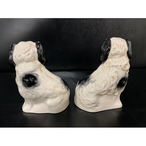 98 - PAIR OF MINIATURE BESWICK STAFFORDSHIRE DOGS H6