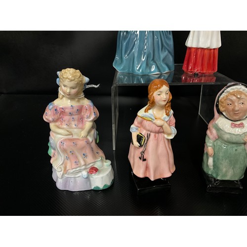 99 - 6 X ROYAL DOULTON FIGURES TO INCLUDE CHERIE HN2341, DEBBIE HN2385, CHOIRBOY HN2141, CURLY LOCKS  HN2... 