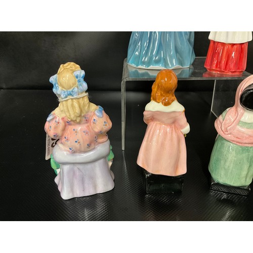 99 - 6 X ROYAL DOULTON FIGURES TO INCLUDE CHERIE HN2341, DEBBIE HN2385, CHOIRBOY HN2141, CURLY LOCKS  HN2... 