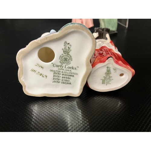 99 - 6 X ROYAL DOULTON FIGURES TO INCLUDE CHERIE HN2341, DEBBIE HN2385, CHOIRBOY HN2141, CURLY LOCKS  HN2... 