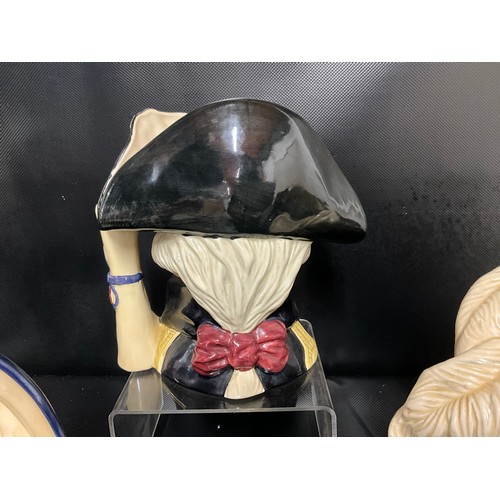 100 - 5 ROYAL DOULTON LARGE TOBY JUGS TO INCLUDE DARTAGNAN (2ND), GEORGE WASHINGTON (2ND), THE POACHER (2N... 