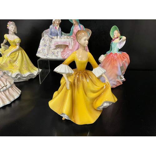 101 - 7 X ROYAL DOULTON FIGURES - ALL FOR RESTORATION
