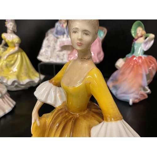 101 - 7 X ROYAL DOULTON FIGURES - ALL FOR RESTORATION